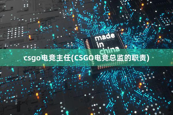 csgo电竞主任(CSGO电竞总监的职责)