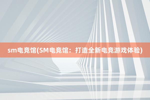 sm电竞馆(SM电竞馆：打造全新电竞游戏体验)