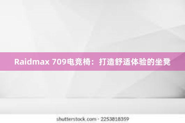 Raidmax 709电竞椅：打造舒适体验的坐凳