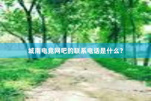 城南电竞网吧的联系电话是什么？